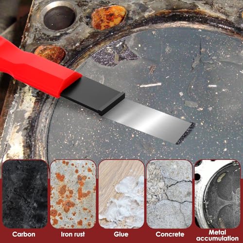 Image of 2pcs Super Carbide Gasket Scraper Tool, 1-1 /4 Inch and 5 /8 Inch Carbide Scraper Set for Metal and Automotive