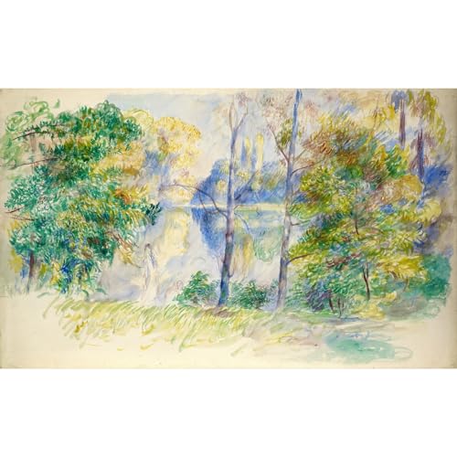 Reproduction d'art Renoir Vue d'un parc Toile roulée 127x101,6 cm