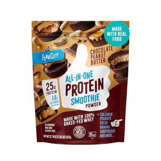 FlavCity Chocolate Peanut Butter Protein Smoothie