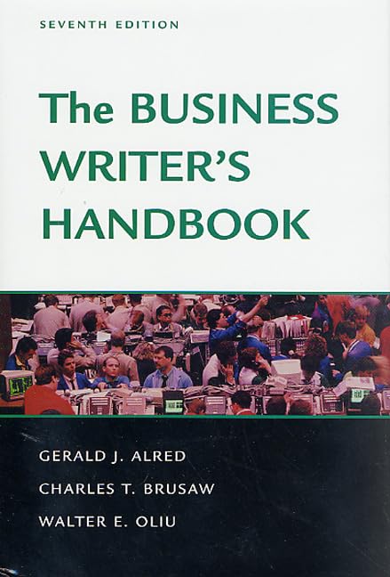 The Business Writer's Handbook: Seventh Edition