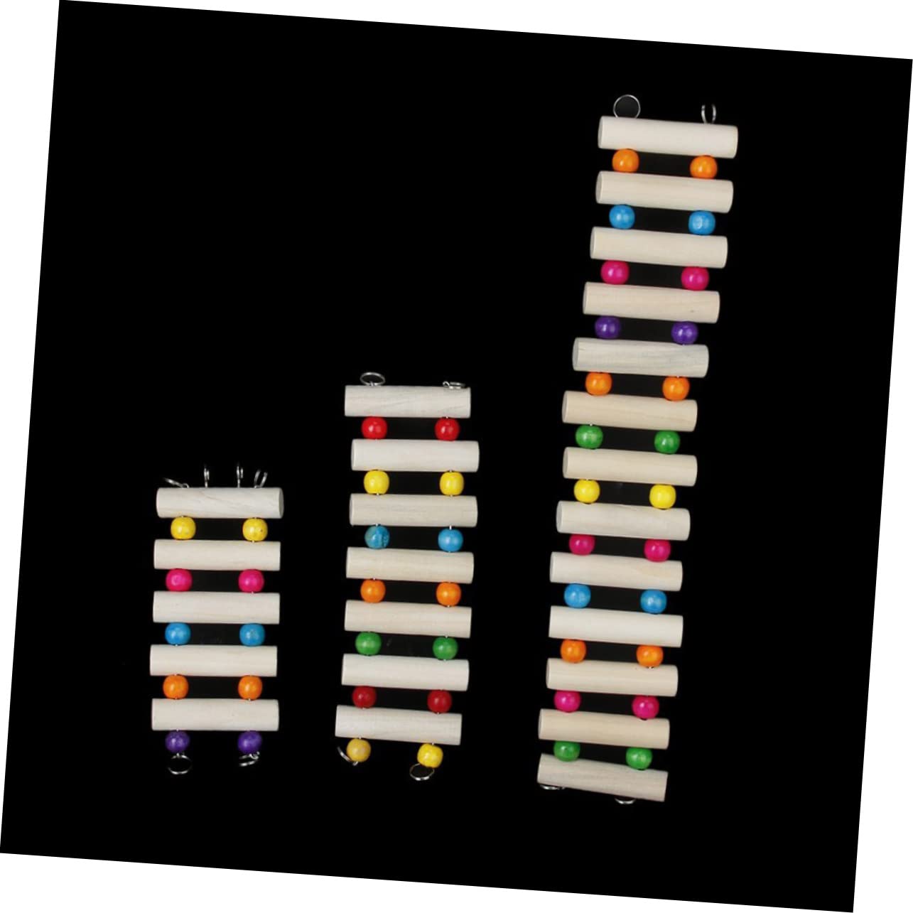 Yardwe Wooden Pet Bridge Ladder for Birds Parrots Squirrels and Animals Animal Climbing Accessory for Exercise and Playtime