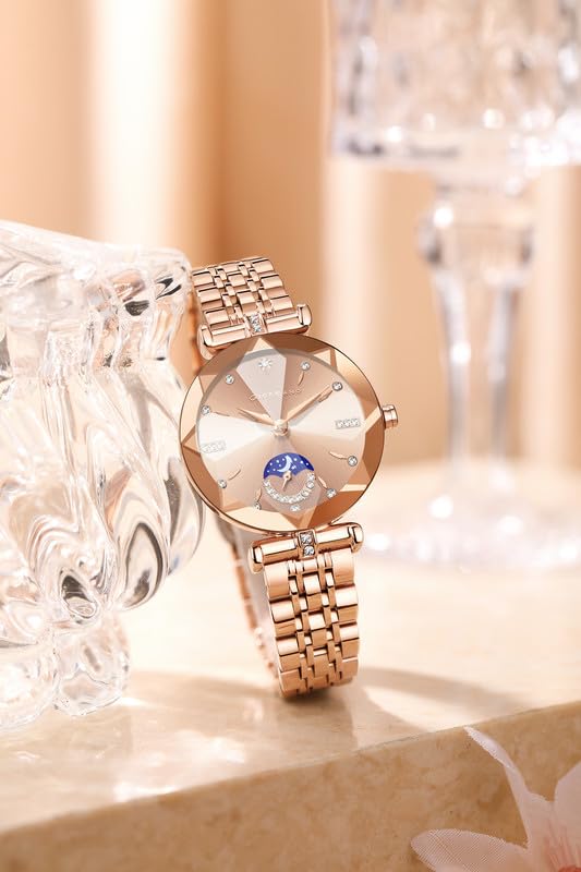 Image of Giordano Premium Watch for Women - Elegant Round Cut Glass Dial with Stainless Steel Strap & Quartz Movement