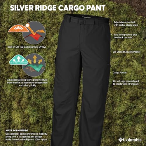 Image of Columbia Men Omni-Wick Silver Ridge Cargo Hiking and Trekking Pant