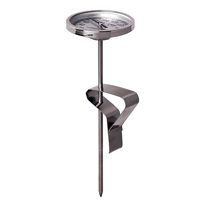 Tel-Tru LT225R Big Green Egg, Grill Dome, Kamado Replacement Thermometer, 2 inch dial, 5 inch stem, 150/750 Degrees F