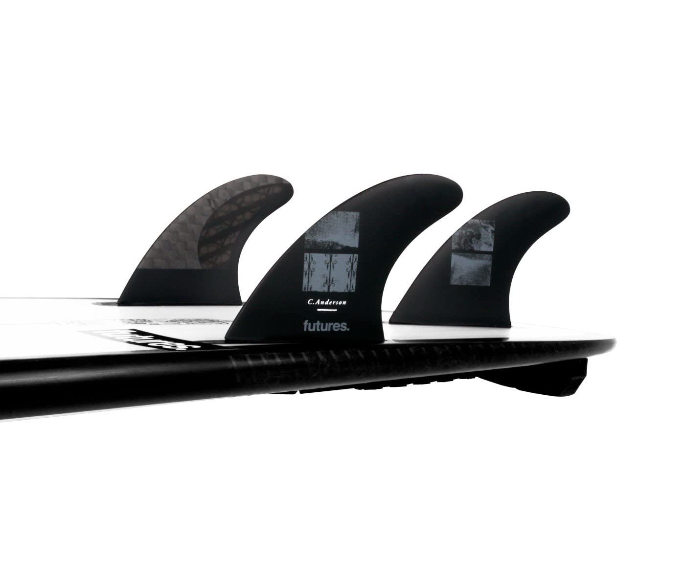 Futures Ando Blackstix Fin Large Black : Amazon.com.au: Sports