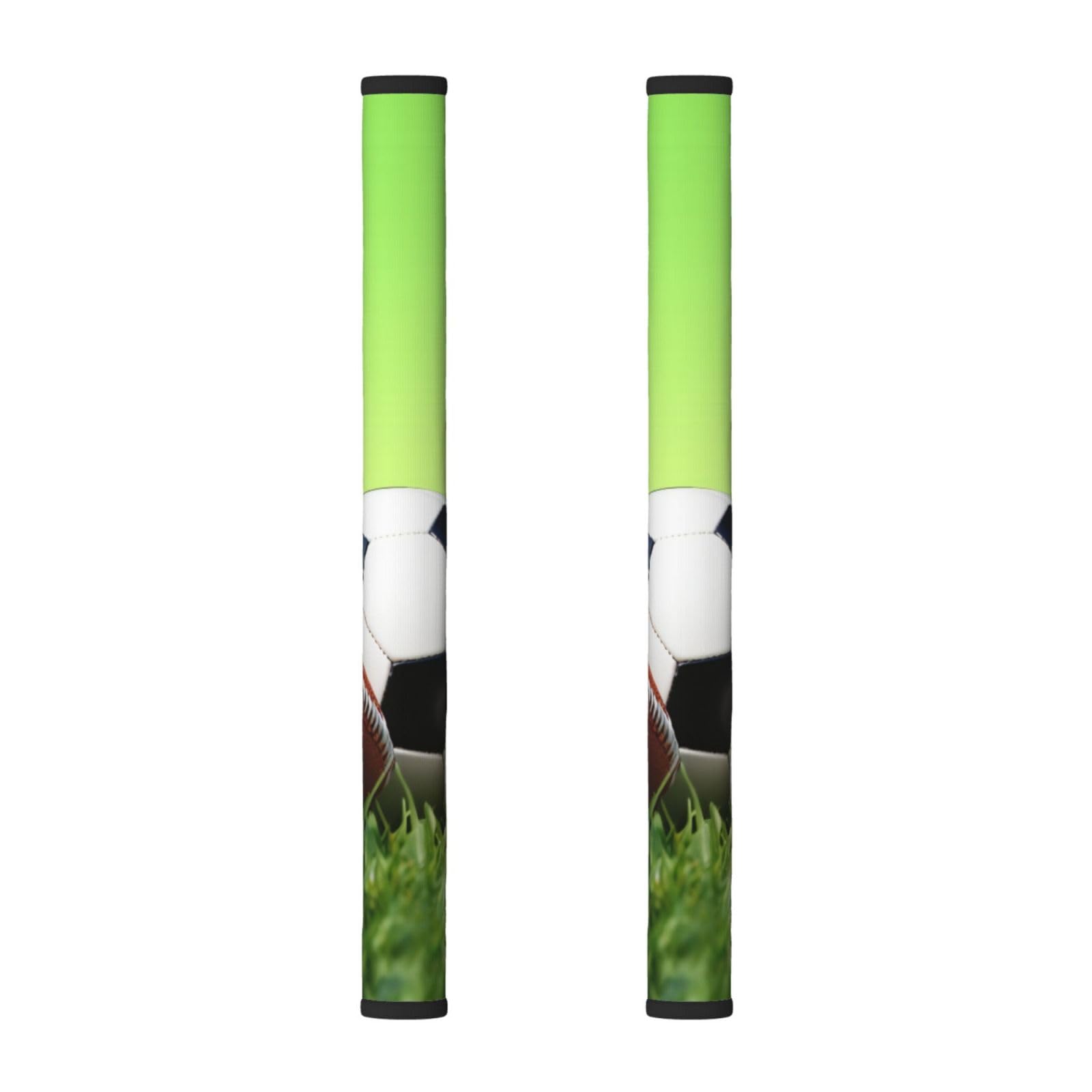 VGFJHNDF Refrigerator Door Handle Covers 2-Pack, Sports Balls on The Grass Printed Protect and Decorate for Fridge Ovens Dishwashers