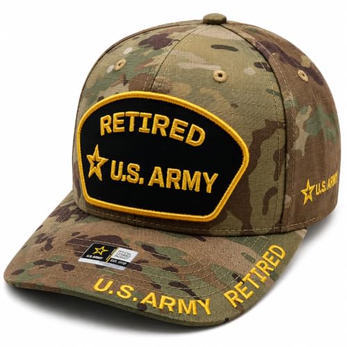 Image of US Army Veteran Hat for Men - Officially Licensed Military Baseball Cap, Gift for Veterans
