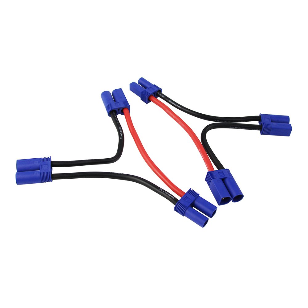 OliYin 2pcs EC5 2-Male to 1-Female Series Cable 3.93