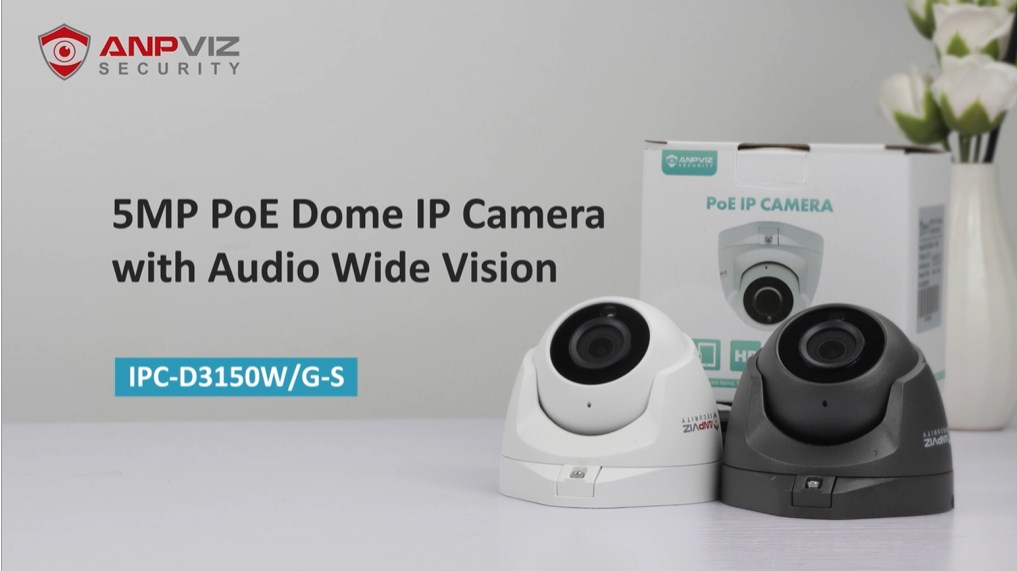 Anpviz 5MP PoE PTZ Caméra Surveillance 20X Zoom Optique,Détection des