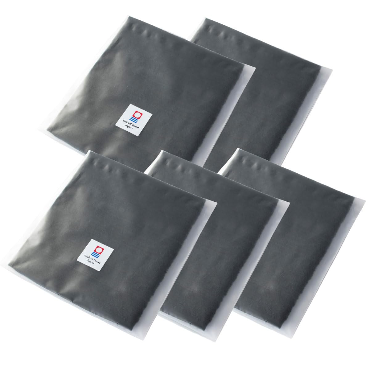 Imabari Towel Handkerchief Set of 3 TAVARAT Horse Zodiac Black Plain