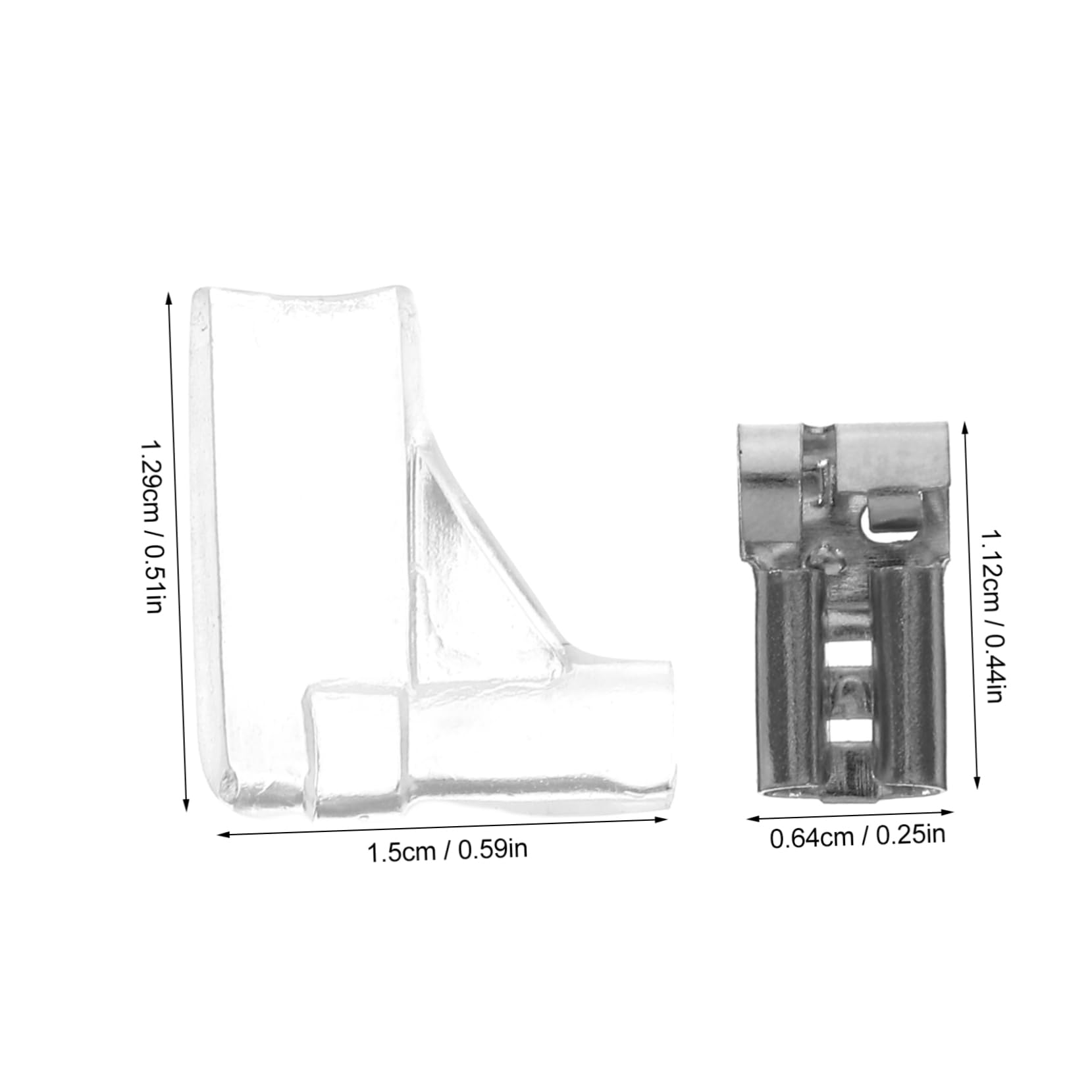 Unomor Quick Disconnect Wire Connectors 100 Pcs Chicken Foot Crimp Terminals Secure u Shape Crimp Connectors