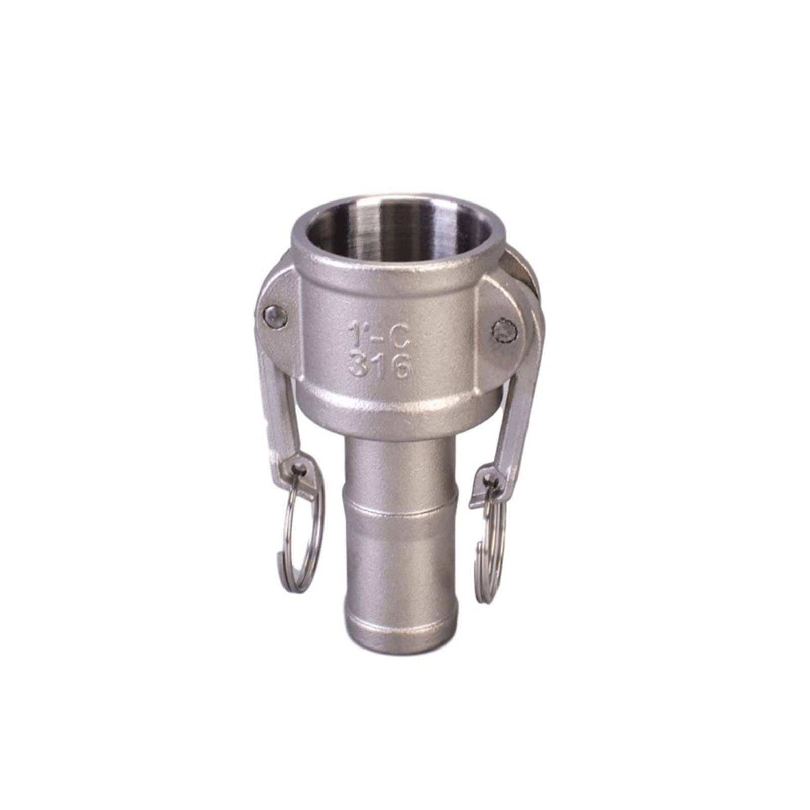 1/2 3/4 1-1/4 304 Adaptador de Acero de Acero Inoxidable de Acero Inoxidable Adaptador de Ajuste MPT FPT Barb camlock desconexión rápida Compatible with Accesorios de Bombas de Manguera (Color