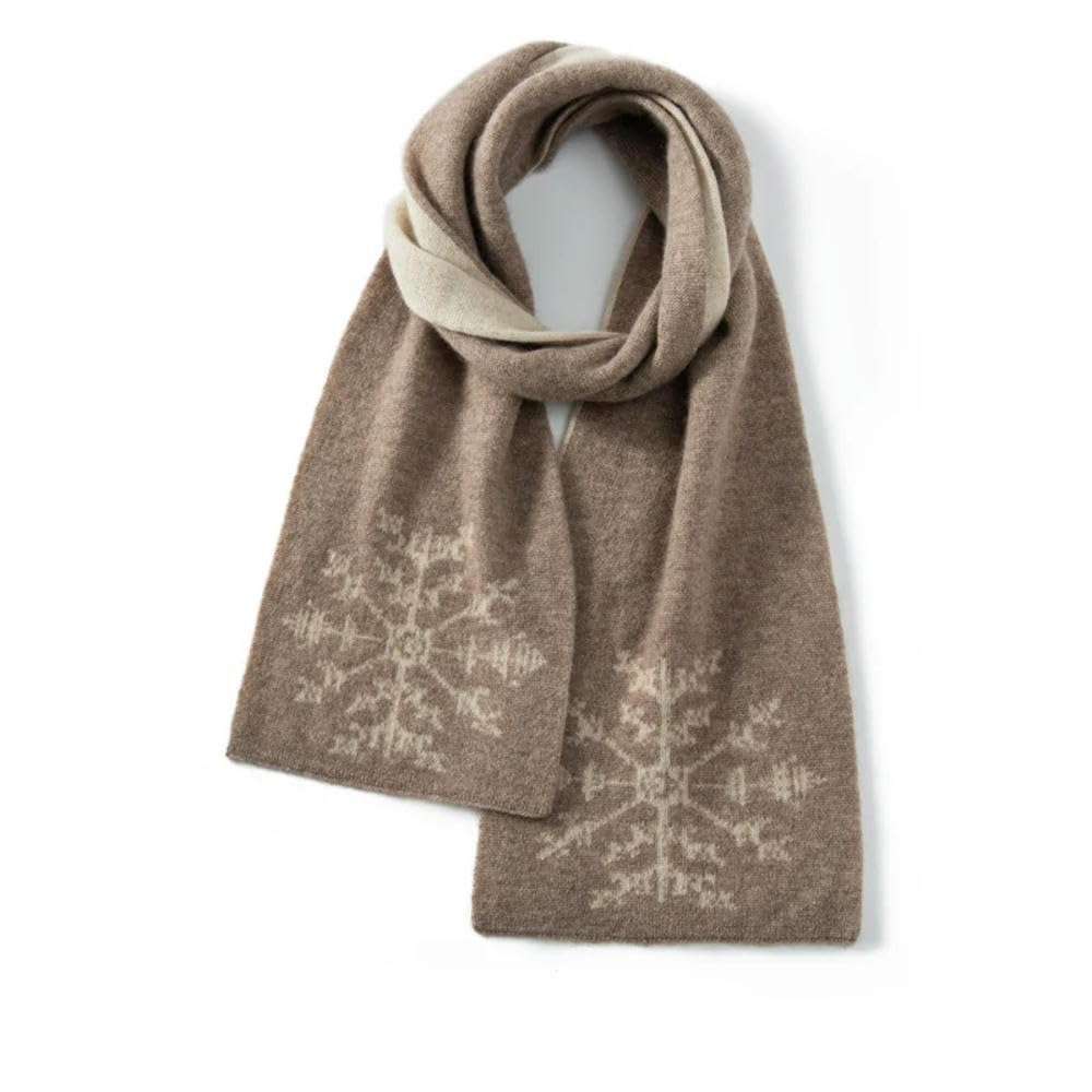 Écharpe en Cachemire Écharpes Chaudes d'hiver Style Mode tricoté Motif Floral écharpe épaisse Foulard pour Femmes