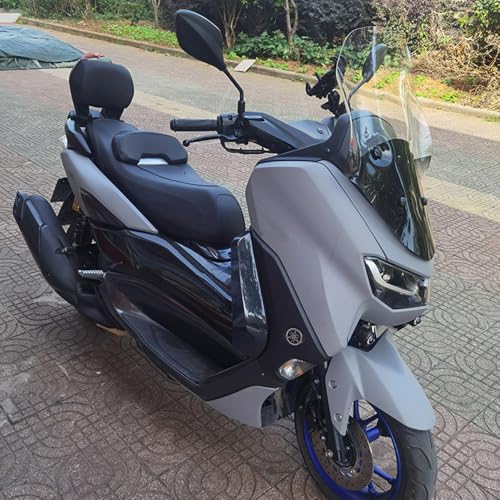 N MAX155 オートバイバックレスト ブラック リアバックレスト トップボックスキャリアシートパッド PU素材 NMAX155 N-MAX155 2020 2021 2022 2023 アクセサリー