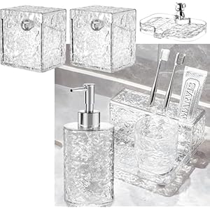 Bathroom Accessories Set 6-Piece, T...