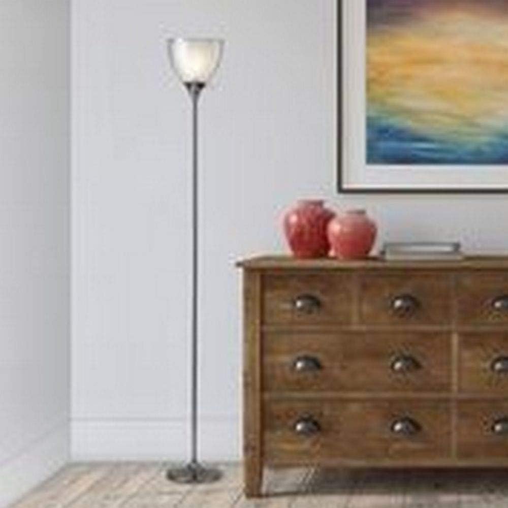 Gеt Chеар Prісе Adesso 3565-09 Presley Torchiere, 72 in., 150W Incandescent/ 150W CFL, Polished Nickel, 1 Floor Lamp