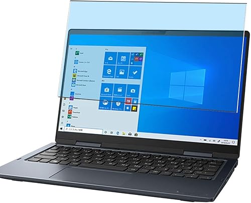Puccy Película protectora de pantalla de vidrio templado anti luz azul, compatible con TOSHIBA Dynabook VZ HPL HRL 13.3" (solo cubierta de área