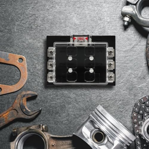 iplusmile Bloco De Fusíveis Automotivo Painel De Fusíveis De Caixa De Fusíveis De 6 Vias Para Motoci