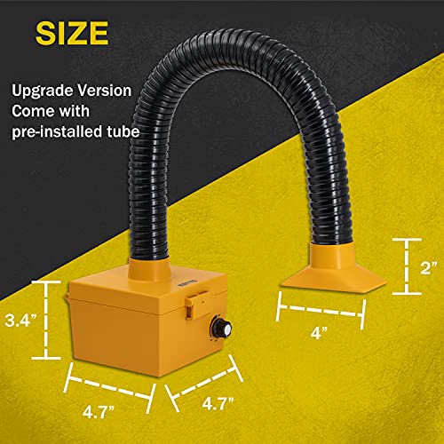 Image of KOTTO Strong Suction Smoke Absorber for Soldering, Welding, 3D Printing - Extractor with Carbon or HEPA Filter [Updated, Hose Pre-Attached]