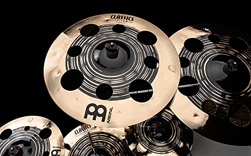 Meinl Cymbals Classics Custom Dual 16" Prullenbak Crash Cymbal met gaten, donkere en briljante afwerking - Made in Germany - voor Rock, Metal en Fusion, 2 jaar garantie, (CC16DUTRC) - Image 6