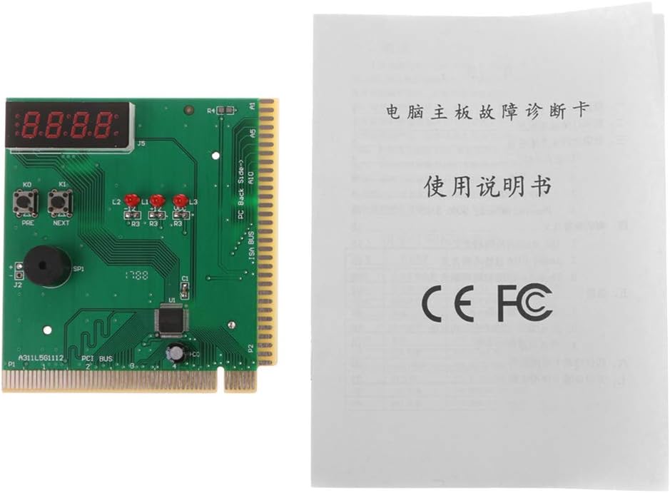 PCI & ISA Motherboard Tester Diagnostics Display 4-Digit PC Computer Mother Board Debug Post Card Analyzer