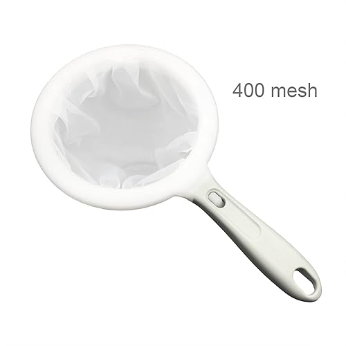 Miniatura 2 de Filtro de malla ultrafino 2 en 1 para cocina, colador de alimentos de nailon, colador de filtrado de malla 400, tamiz portátil reutilizable con