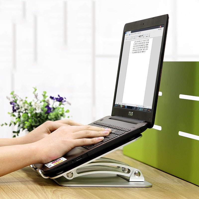 Base plegable ajustable para laptop con ventilador miniatura 5