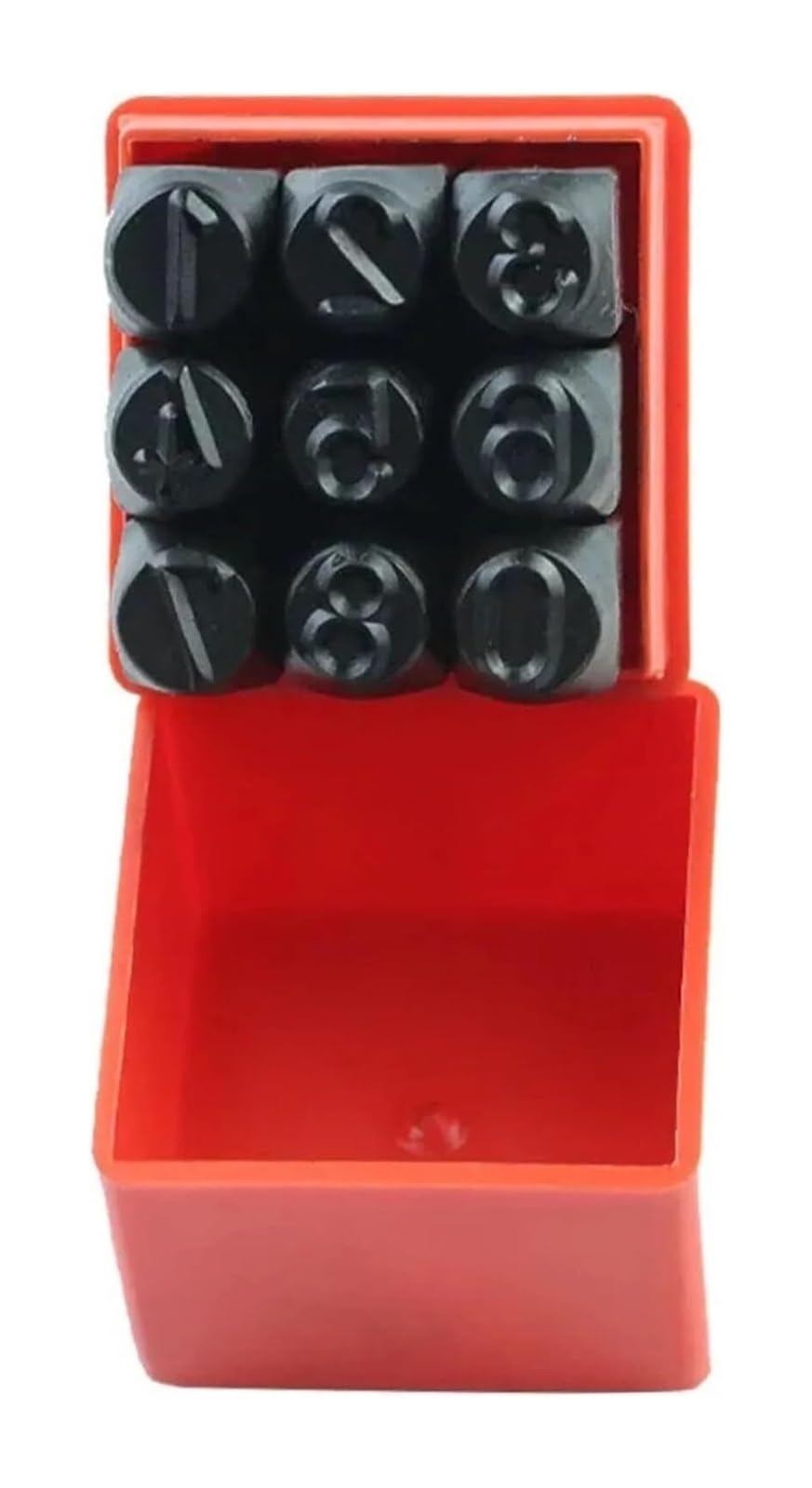 Metal Stamping Tool Set, Steel Letter Number Stamp Set 2-10mm A-Z & 0-8 for Metal Leather(10MM Digital Set)