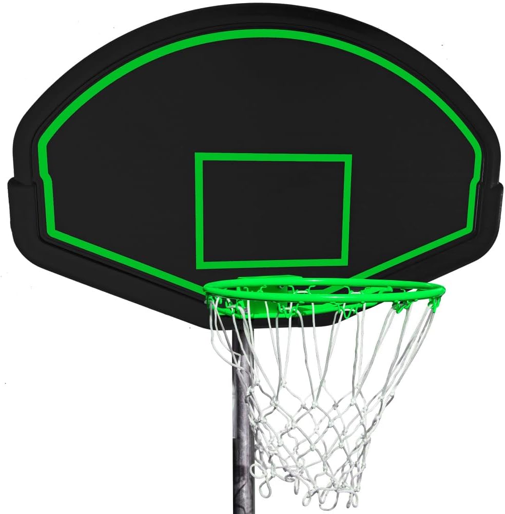 JINS&VICO 16FT Outdoor Trampoline,Round Backyard Trampoline with Safety Enclosure Net and Ladder, Backyard Trampoline,Recreational Heavy-Duty Trampoline with Basketball Hoop for Adult