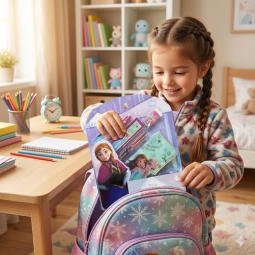 Image of Frozen 7 pcs Stationery Set School Supplies Kit Multicolor Return Gift for Kids Age 3 Years +