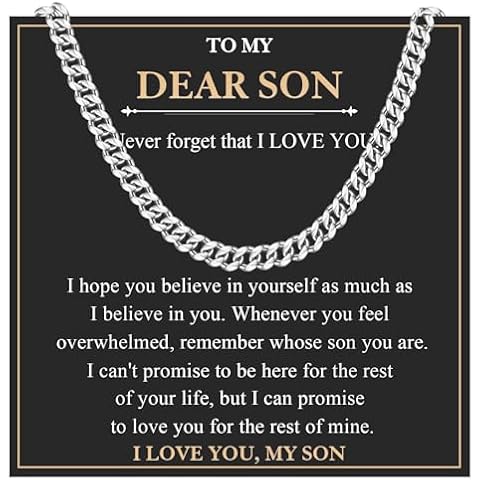 EYQV Cuban Chain Necklace for Son Cover