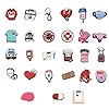 Schuhanstecker Pins Anstecker for Crocs,27 Stück Schuh Charms Krankenschwester Medizin Schuhanhänger Schuhe Charm Karikatur Arzt Nurse Zubehör Für Croc Clogs Schuhe DIY Dekorationen