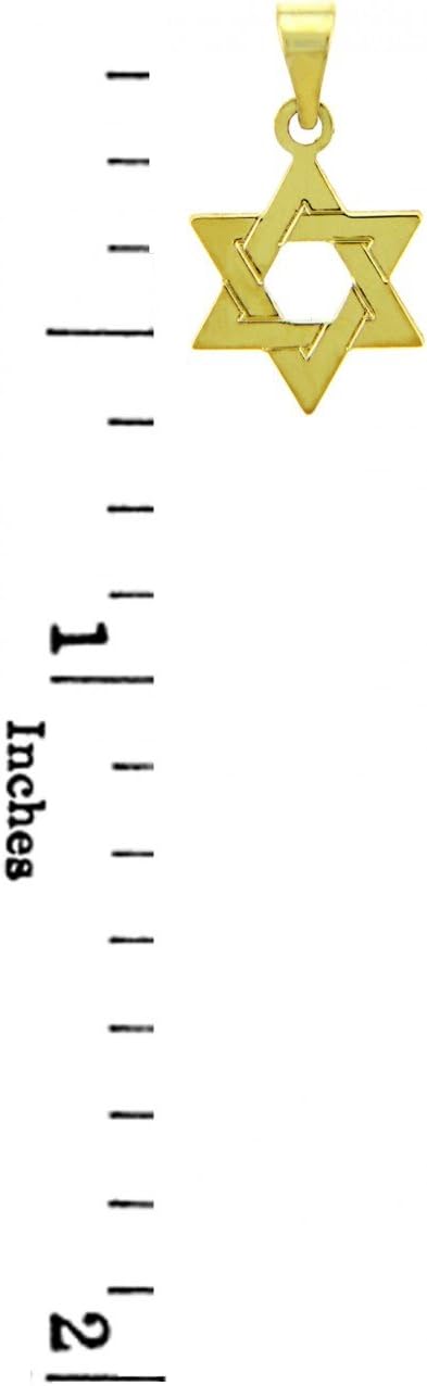 14k Gold Jewish Star of David Pendant - Image 2