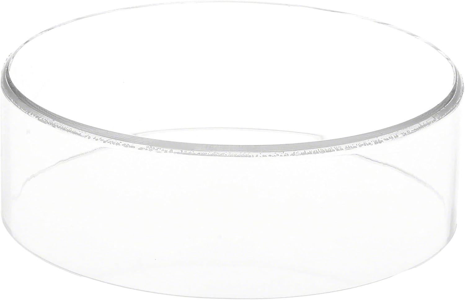 Plymor Clear Acrylic Round Cylinder Display Riser, 2" H x 6" D