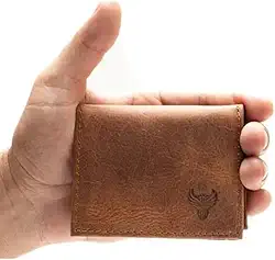 Carteira Masculina 100% Couro Legítimo Modelo Em L (Wisky)