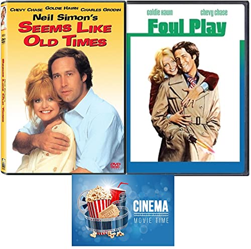 Foul Play & Seems Like Old Times Chevy Chase & Goldie Hawn Double Feature with Bonus Movie Art Card