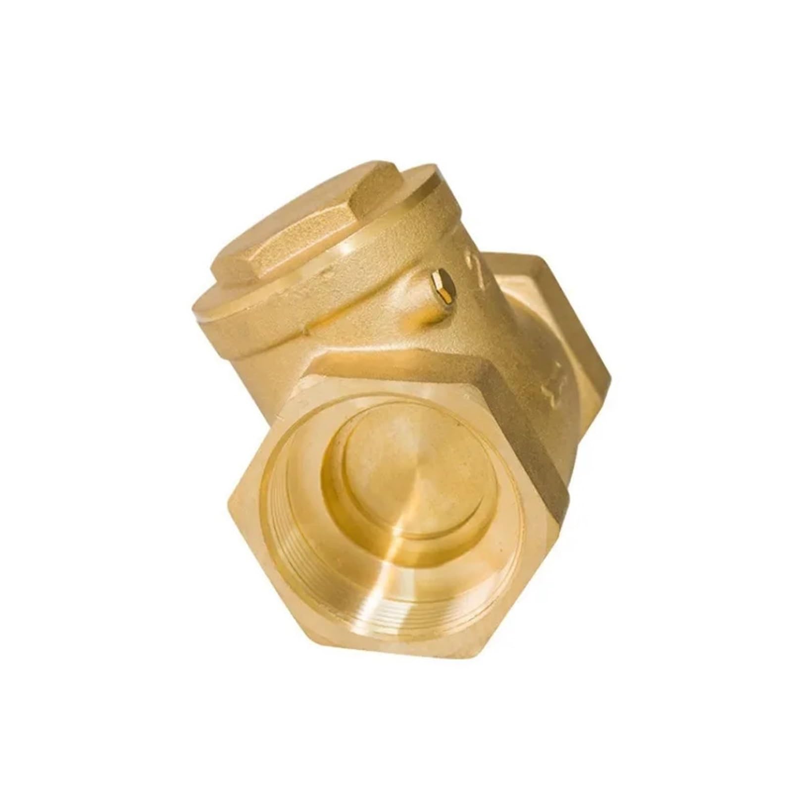 Valvola di ritegno a Battente in Ottone con Filettatura Femmina BSP da 1/2" 3/4" 1" 1-1/4" 1-1/2" Valvola di Non Ritorno unidirezionale(1-1I2)