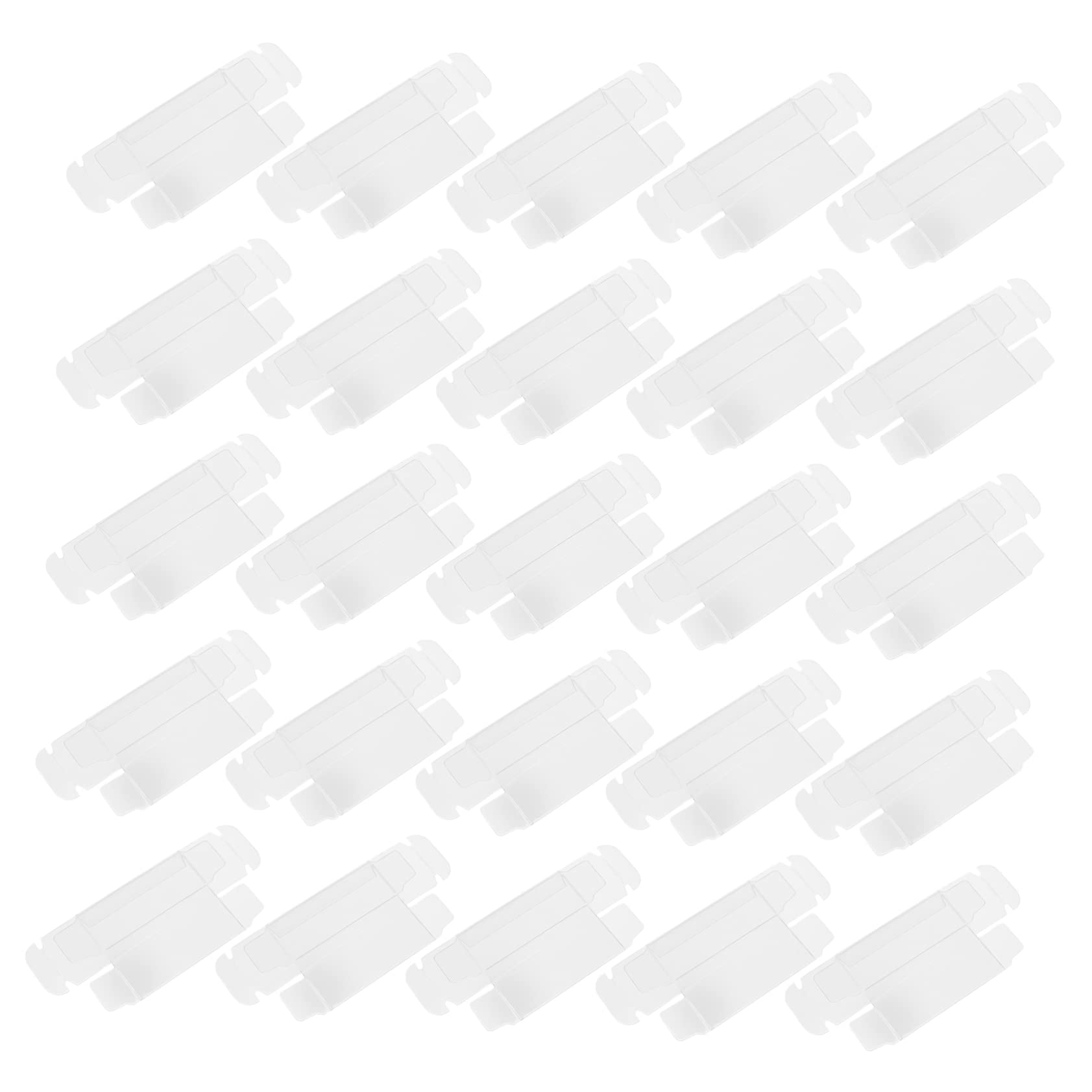 FAVOMOTO Toy Car Display Box Set 120pcs PVC Boys and Girls Storage Boxes Lids Toy Organizer Bin for Children