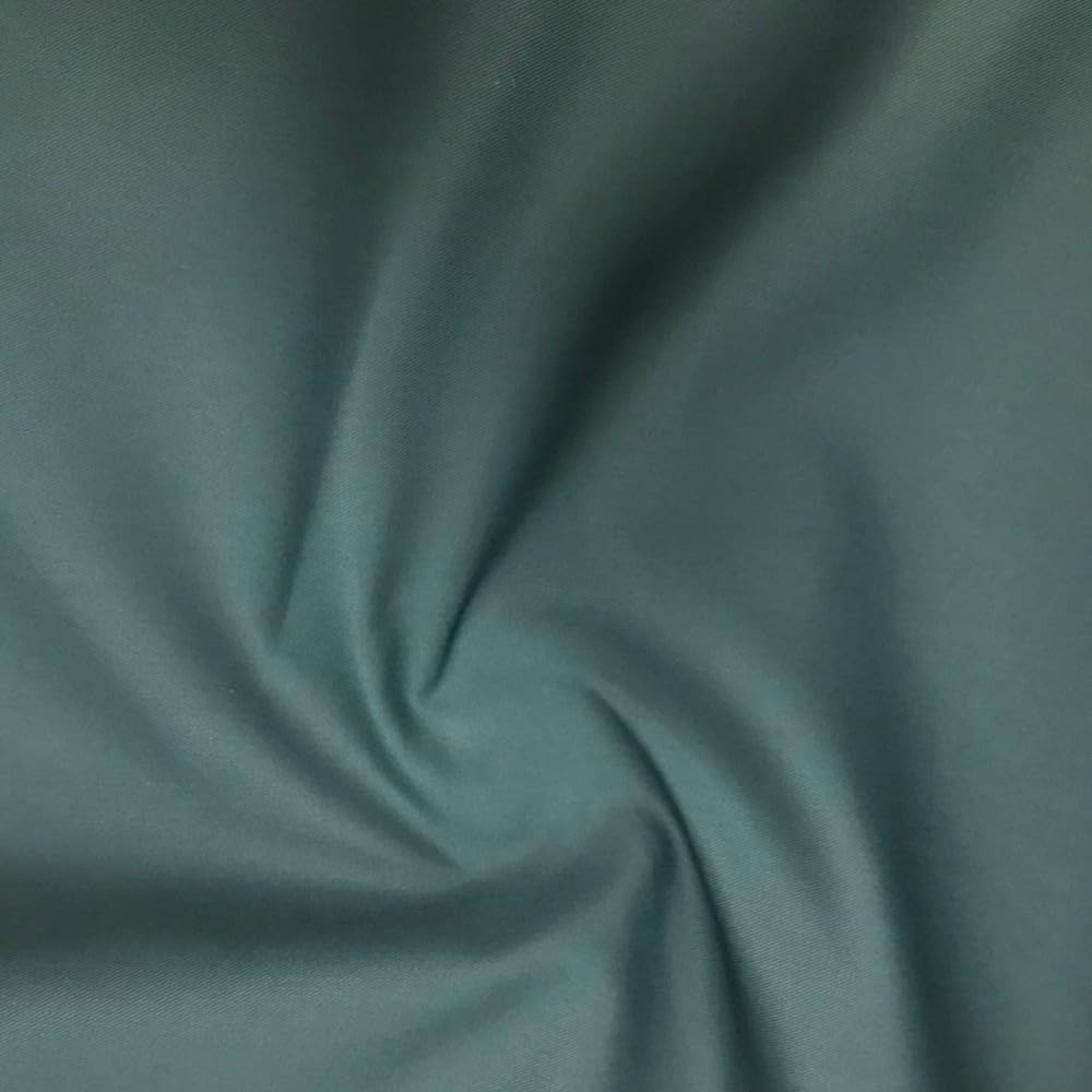 EU Fabrics Polycotton Drill Upholstery Fabric - Polyester and Cotton Blend Fabric - Dressmaking Twill Material for Workwear, Table Covers, Draping, and Uniforms (Bottle Green, 1 METRE X 150CM)