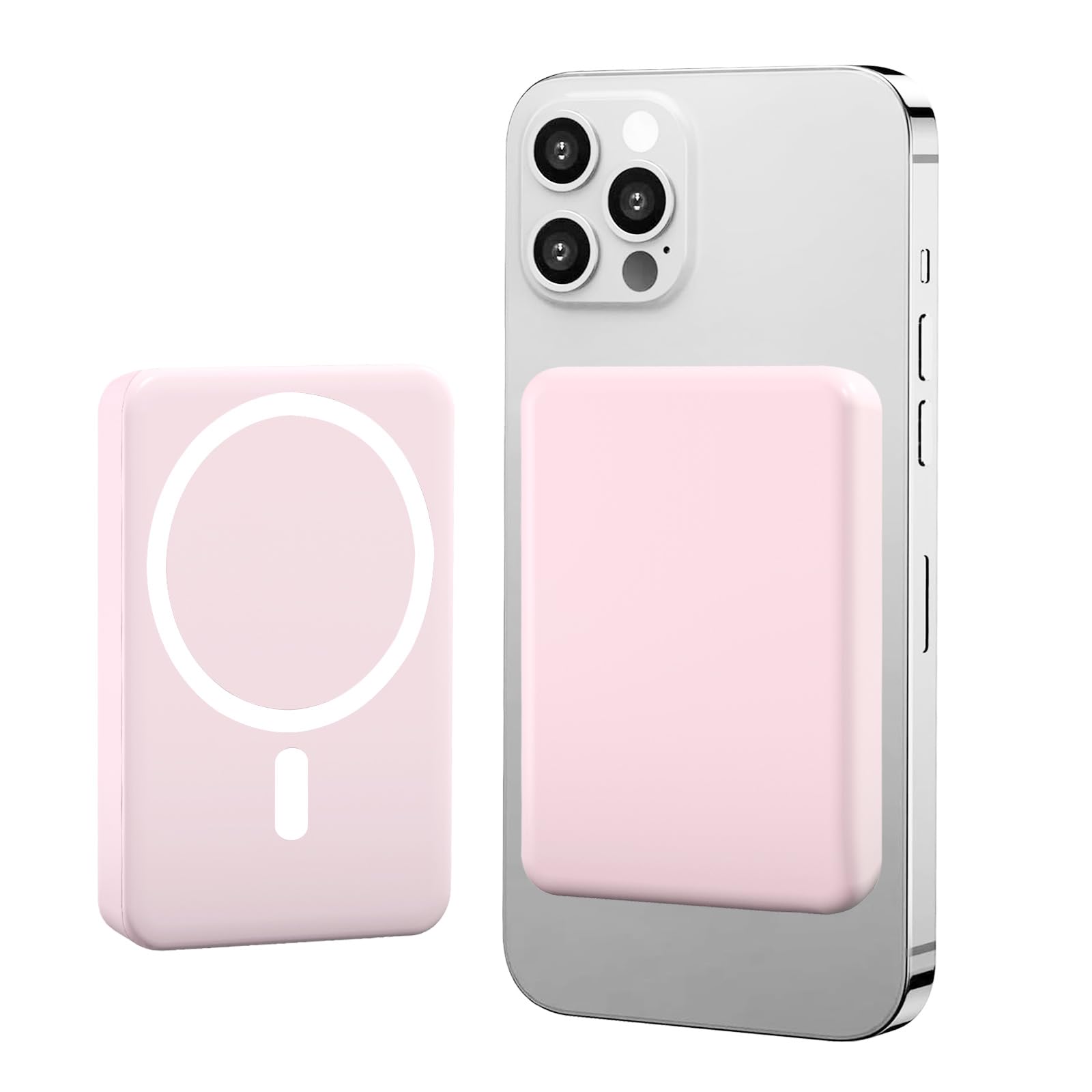 batteria wireless luckyduo 5000mah compatibile mag-safe usb-c