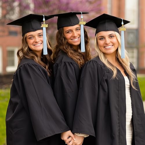 Image of GraduationMall Single&Multiple Color Graduation Tassel with 2026 Year Charm 9 inch
