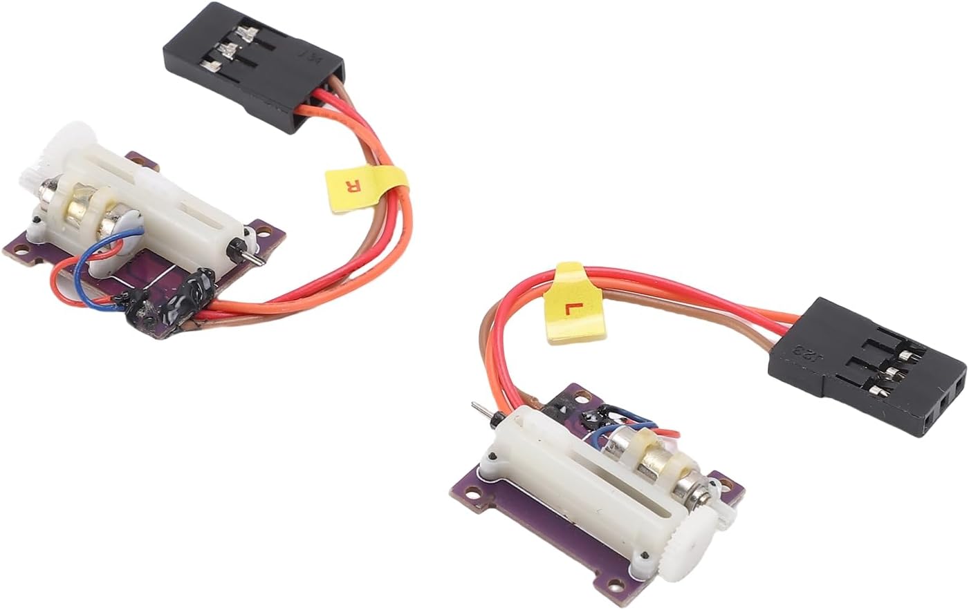 CHICIRIS Micro Servo 1 Pair Tiny Linear Digital Servos for Fixed Wing Drones 10mm Stroke ABS Material Lightweight RC Plane