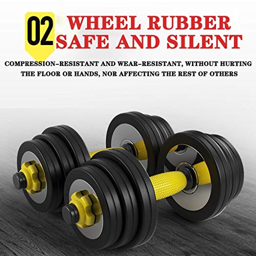 Halterschijven dumbbell Afneembare Stille Halter Verstelbare Fitnessapparatuur Voor In Huis Halterset Halter Universeel… - Afbeelding 4