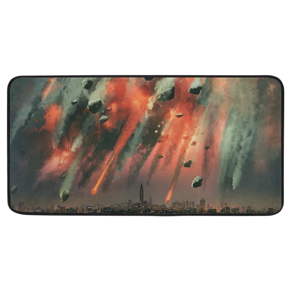 Tapis de cuisine motif météores pour décorer le sol du bureau et salon