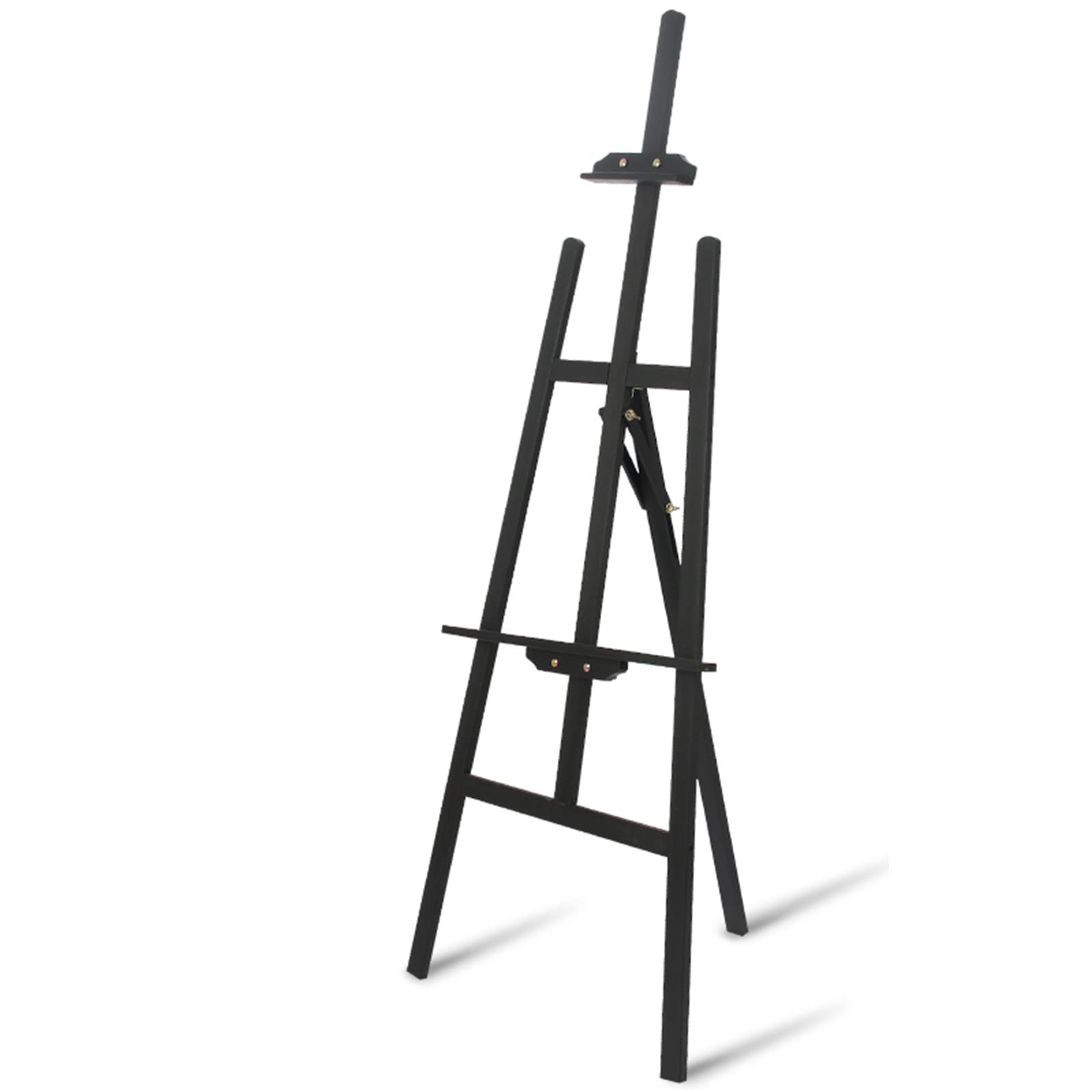 CWCQGH Easel Stand 150cm Tall Folding Easel Portable Art Easel Floor Standing A-Frame Wooden Easel Adjustable Height for Weddings Parties and Exhibitions (C 150CM)