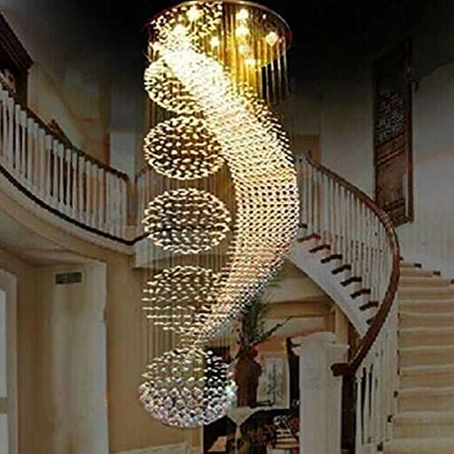 Lampadario Di Cristallo Lusso - Per Soggiorno, Scale A Chiocciola, Hotel, Moderno