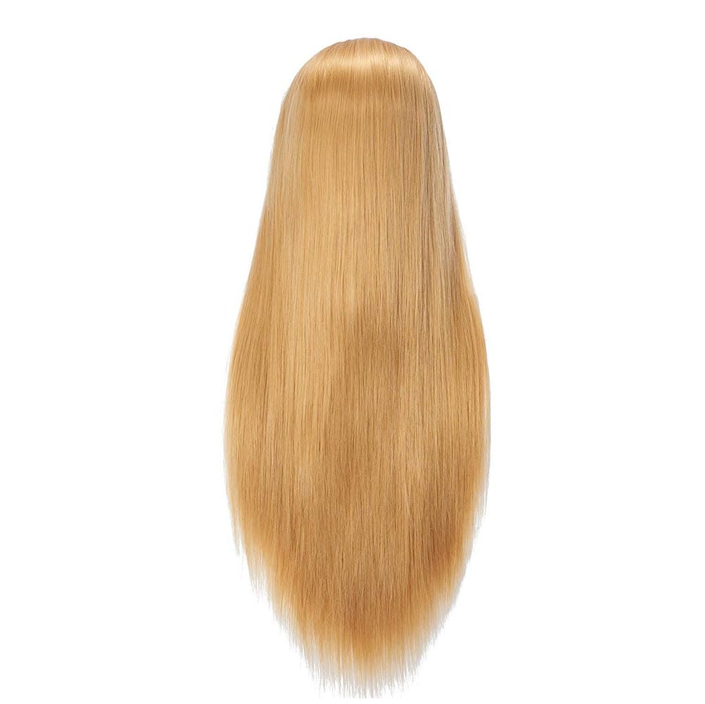 VIVIAN Dummy for Advance Hair Styling Practice, Cutting and Curling | Color: Golden | Length: 28 Inches 2