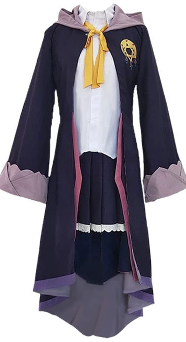 MengXin The Journey of Elaina Cosplay Costume Anime Wandering Witch Cosplay Uniform Outfit with Hat for Halloween