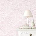 Mangoloo Pink Peel and Stick Wallpaper Boho Wall Paper Pink Floral Wallpaper for Bedroom Bathroom Living Room Removable Self Adhsive Floral Contact Paper for Cabinets Nursery Shelf Liner 17.5"x102"