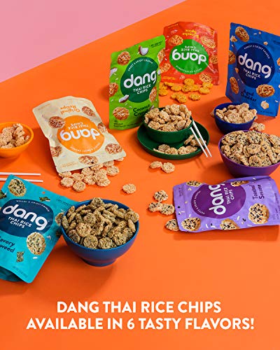 Dang Sticky Rice Chips, Coconut Crunch, 4-Pack, 3.5 oz Bags, Gluten Free Rice Crisps - image 8